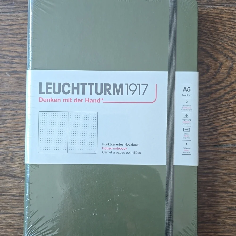 ❤️BUY 5 GET 3 FREE  Leuchtturm1917 Notebook Medium (A5), Hardcover, Lobster